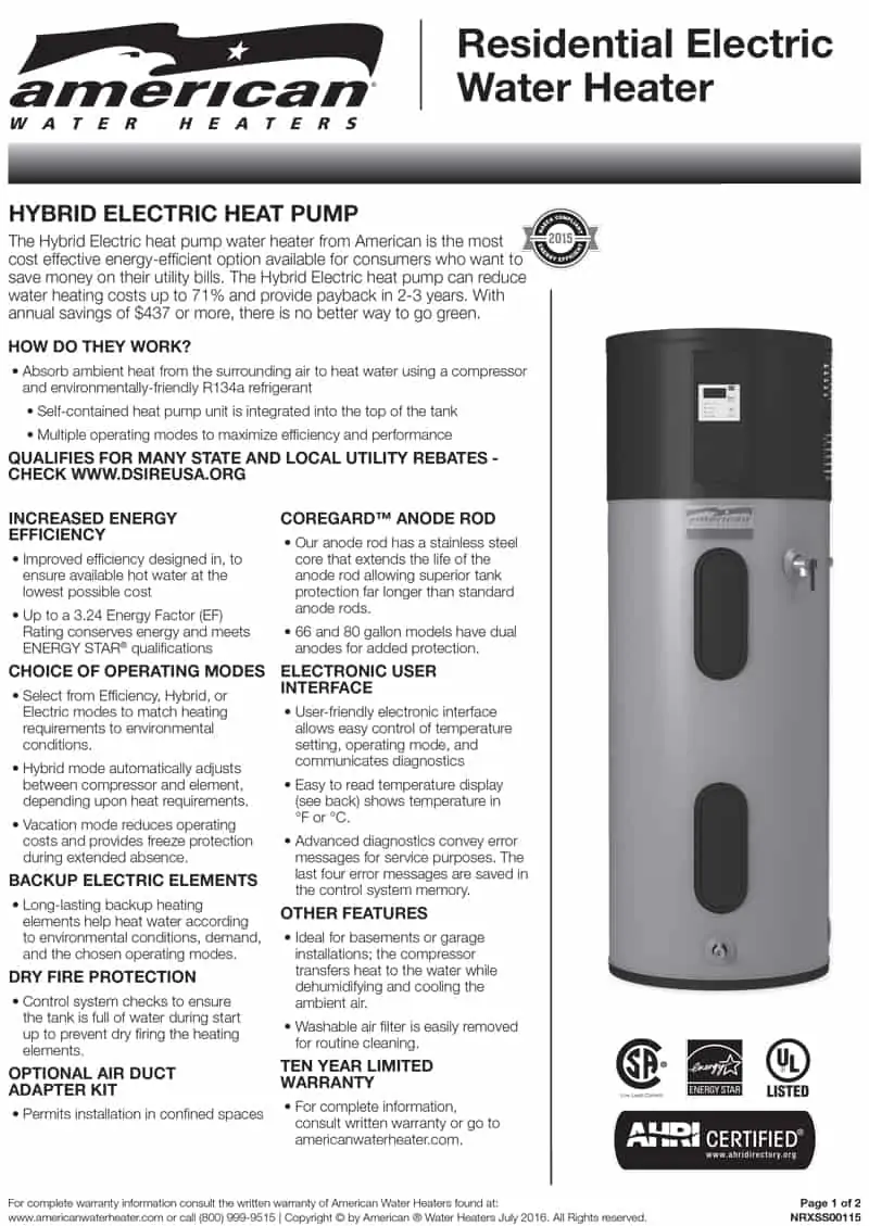 American Water Heaters