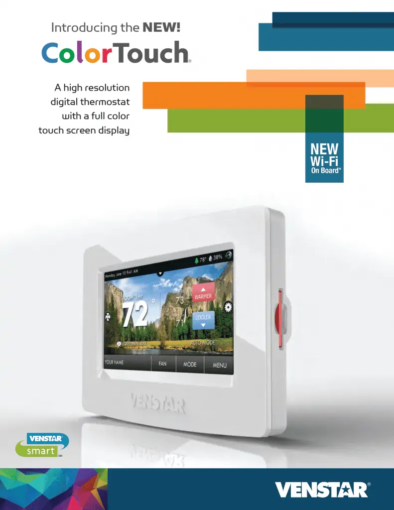 Color Touch Digital Thermostat